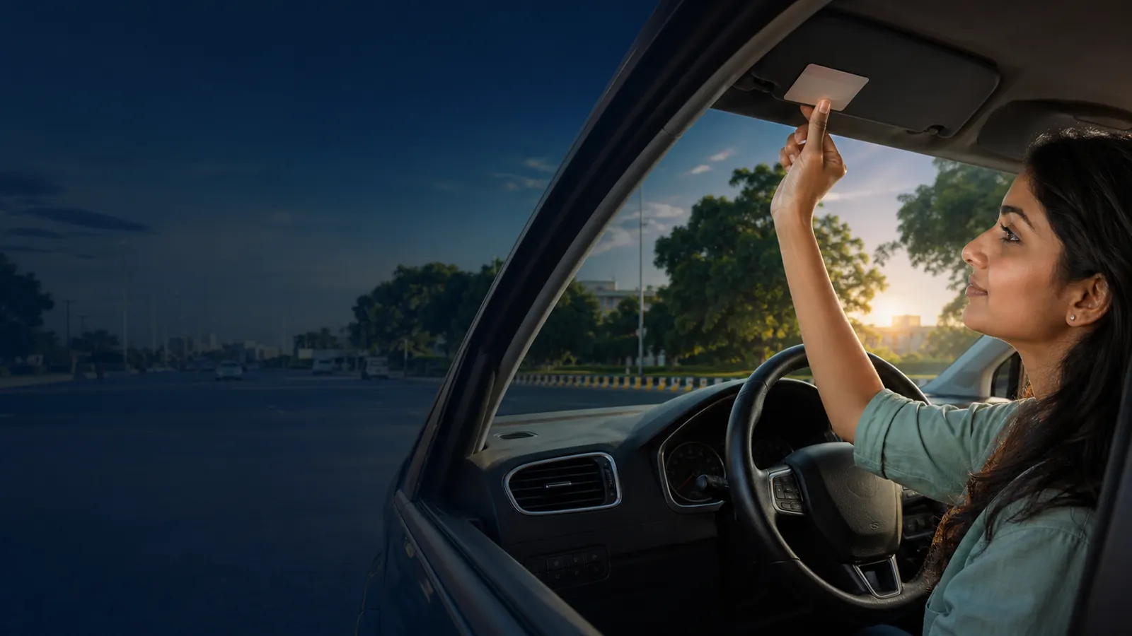 Driver preparing to travel with a licence